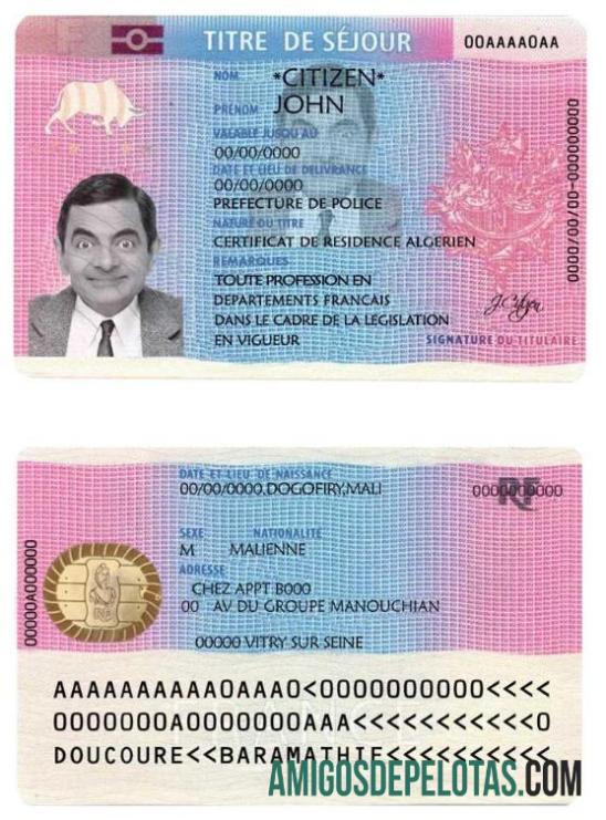 Autorização de Residência na França (Autorização de Residência) baixar para verificação